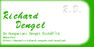 richard dengel business card